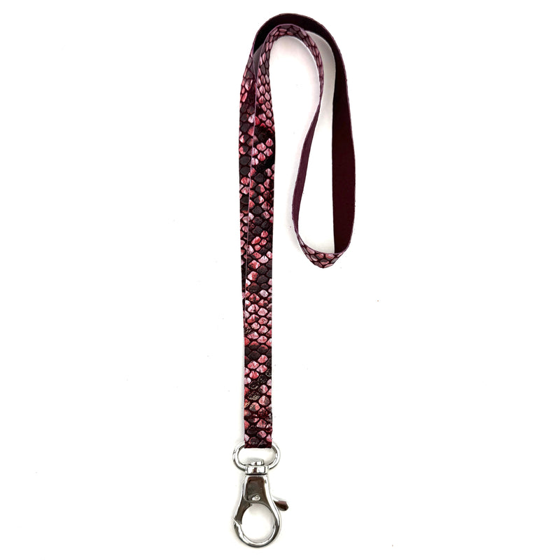 LLAVERO L SERPIENTE GRANATE