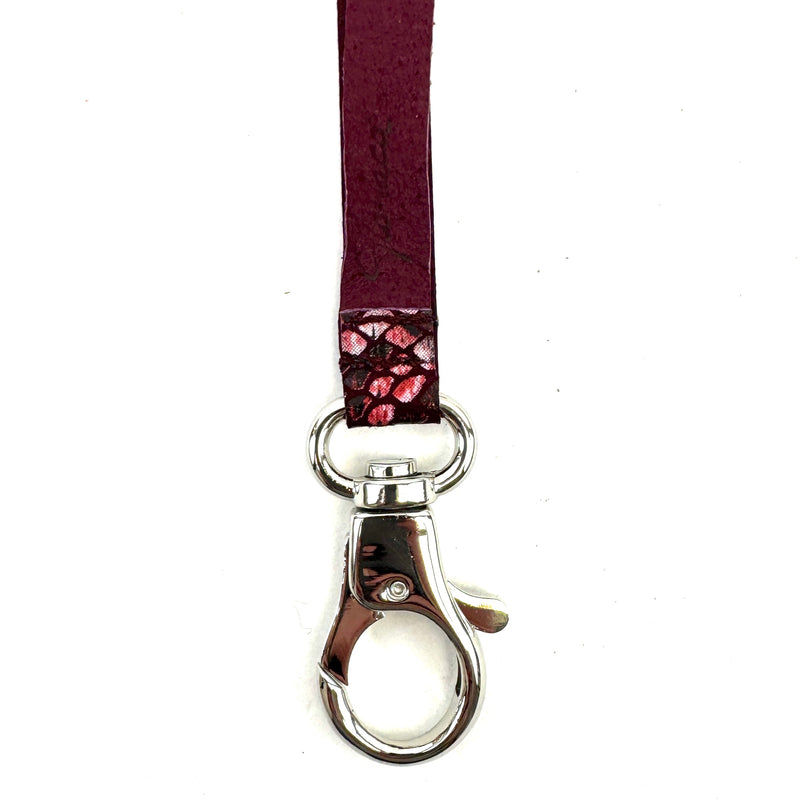 LLAVERO L SERPIENTE GRANATE