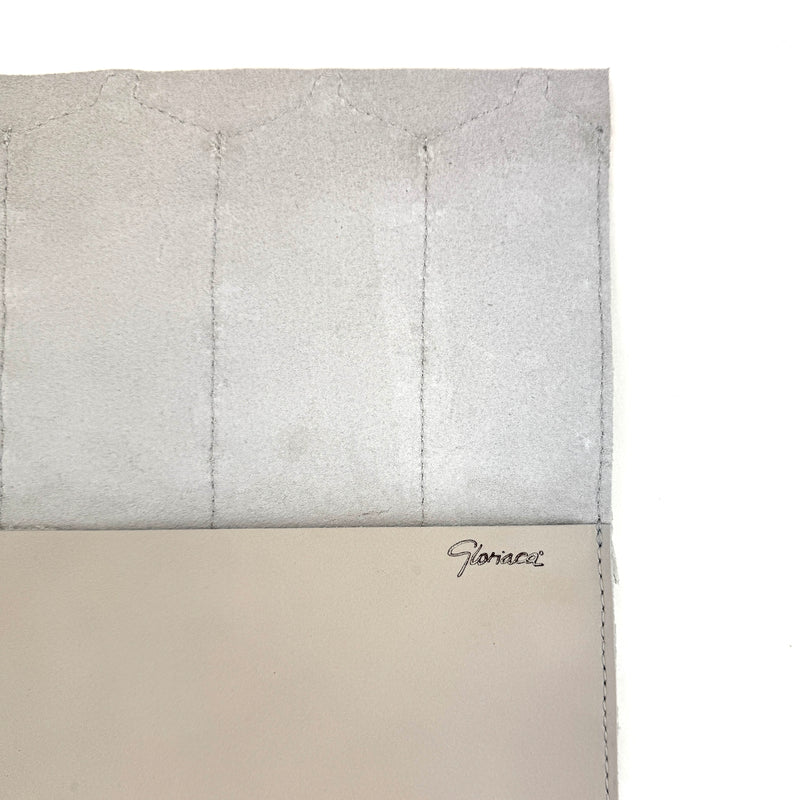 CARTERA DE MANO PIEL TRENZADA BLANCA