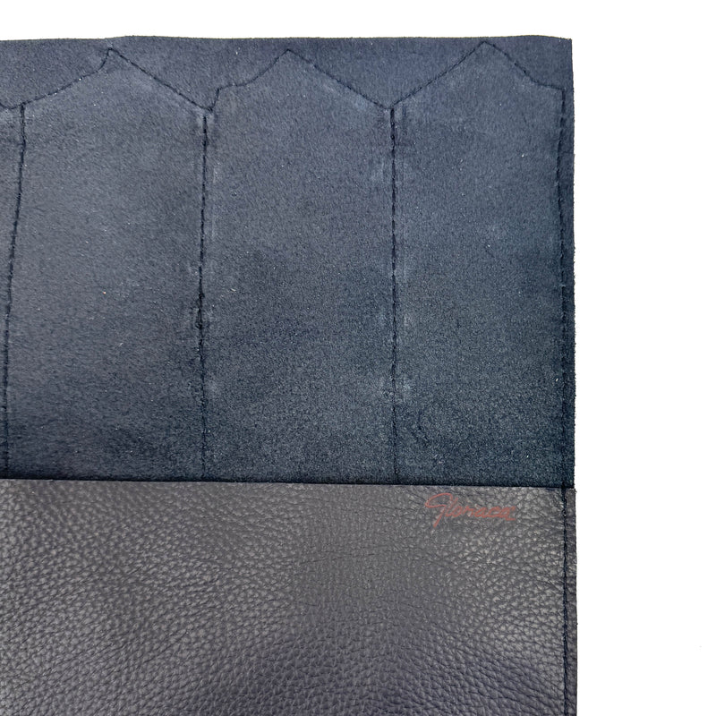 CARTERA DE MANO PIEL TRENZADA NEGRA