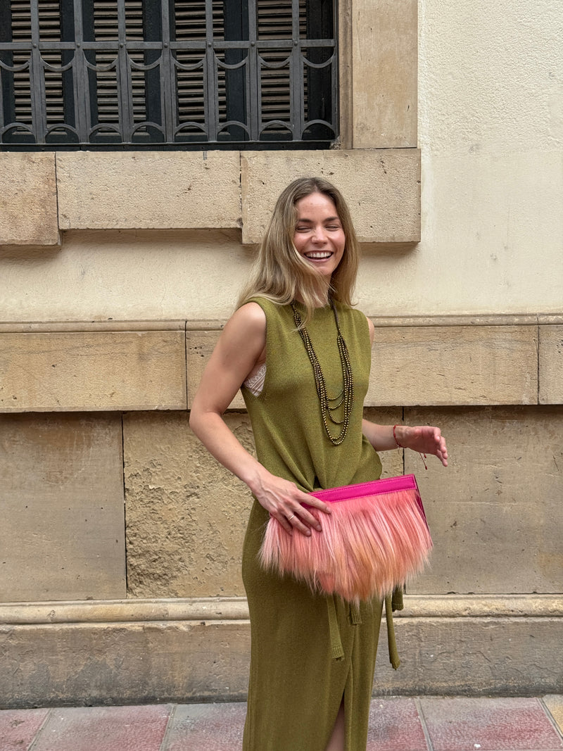 CARTERA DE MANO YAK FUCSIA