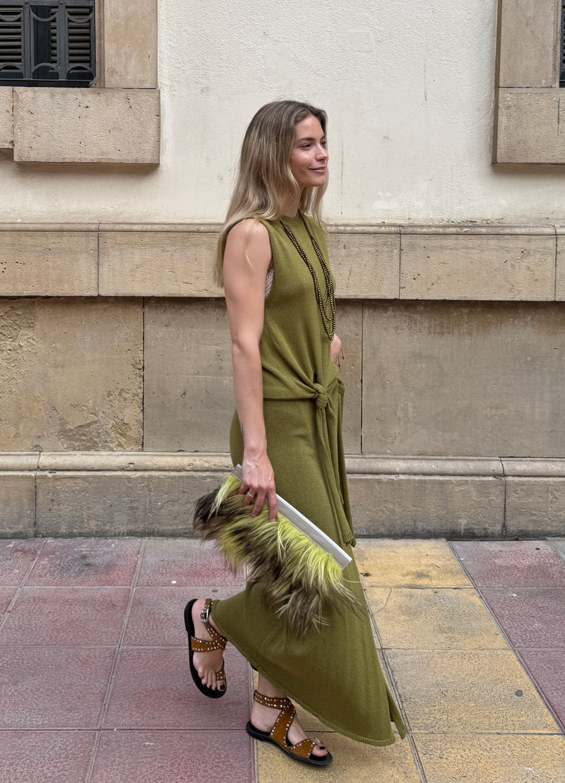 CARTERA DE MANO YAK VERDE