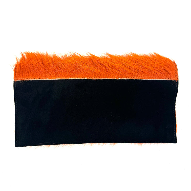 CARTERA DE MANO PELO NARANJA