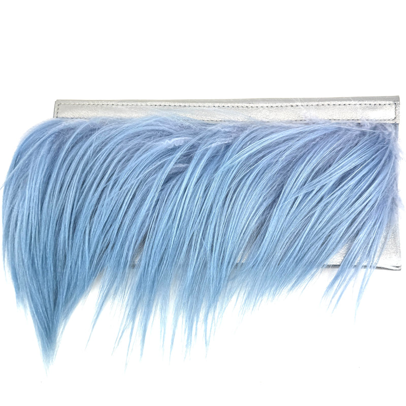 CARTERA DE MANO YAK AZUL Y PLATA