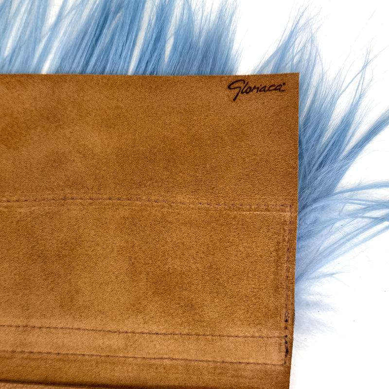 CARTERA DE MANO PELO YAK AZUL OCN MARRÓN